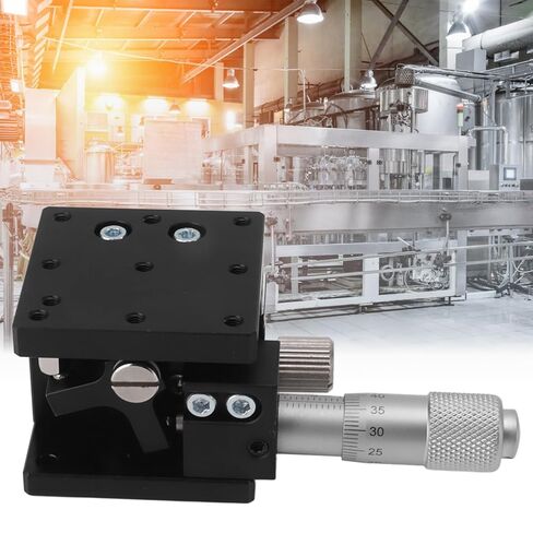 Precision Manual Linear Stage Z Axis Aluminum Alloy Sliding Table with Micrometer Adjustment for Optical Equipment and Touch Screen Production in Kuwait