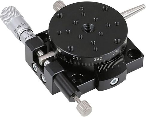R Axis RSP 60mm نوع الدقة منصة دوارة يدوية انزلاق المرحلة تحمل الحمل الخطي 29.4N(RSP60-L) in Kuwait