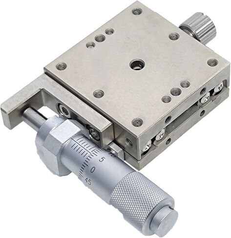 X Axis 60 * 60mm LBX60-C LBX60-R LBX60-L Stainless Steel Sliding Table Manual Displacement Platform Linear Stage(LBX60-R) in Kuwait