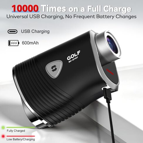 MOESAPU Golf Range Finder with Slope, 1200 Yards Golf Rangefinders with Magnetic Strip and Rechargeable Battery, Pin Lock Vibration, High Transmittance LCD, Golf Accessories for Golfers in Kuwait