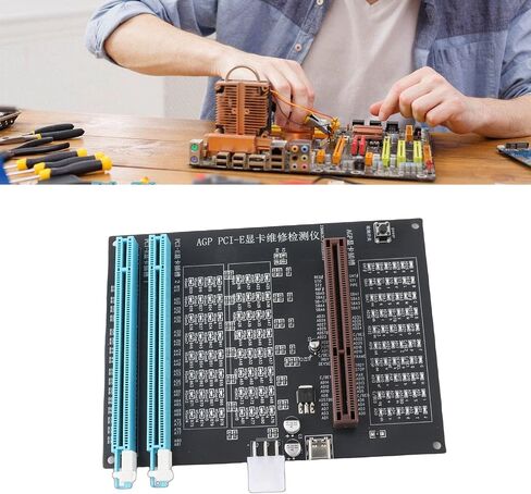 جهاز اختبار بطاقة الرسومات من جينوكو مع جهاز اختبار بطاقة الرسومات الفيديو AGP PCI E ثنائي الغرض لعرض الفيديو للكشف السريع عن الأخطاء in Kuwait