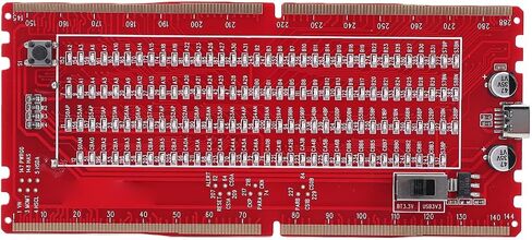 بطاقة اختبار ذاكرة الوصول العشوائي DDR5 من Fafeicy، مصدر طاقة مزدوج، فتحة سطح المكتب لخادم RDIMM، ضوء LED، سرعة 6.4 جيجابت في الثانية، مثالية لإصلاح اللوحة الأم للكمبيوتر in Kuwait