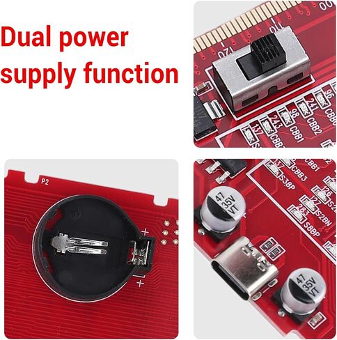 بطاقة اختبار ذاكرة الوصول العشوائي DDR5 من Fafeicy، مصدر طاقة مزدوج، فتحة سطح المكتب لخادم RDIMM، ضوء LED، سرعة 6.4 جيجابت في الثانية، مثالية لإصلاح اللوحة الأم للكمبيوتر in Kuwait