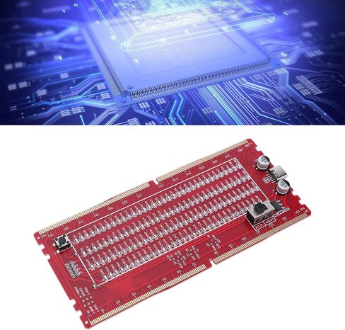 بطاقة اختبار ذاكرة الوصول العشوائي DDR5 من Fafeicy، مصدر طاقة مزدوج، فتحة سطح المكتب لخادم RDIMM، ضوء LED، سرعة 6.4 جيجابت في الثانية، مثالية لإصلاح اللوحة الأم للكمبيوتر in Kuwait