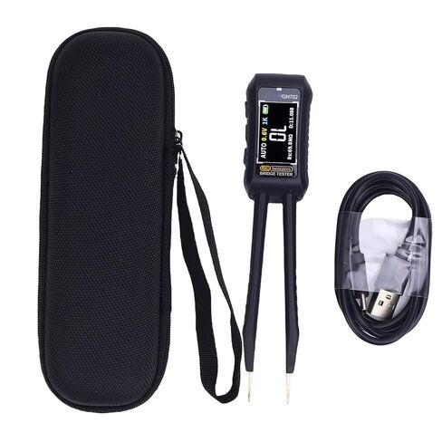 LiebeWH Digital Tweezer Tester, Auto Measurement Resistor Capacitor Inductance Diode Electronic Component Tester with Interchangeable Head and Screen Direction Switching, for Electronic in Kuwait