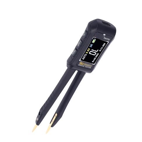 LiebeWH Digital Tweezer Tester, Auto Measurement Resistor Capacitor Inductance Diode Electronic Component Tester with Interchangeable Head and Screen Direction Switching, for Electronic in Kuwait