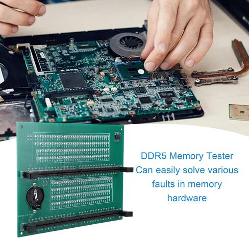 Hilitand DDR5 Memory Tester, LED Indicator for Fault Detection with Type C Power Supply, for DDR5 UDIMM RDIMM Modules in Kuwait