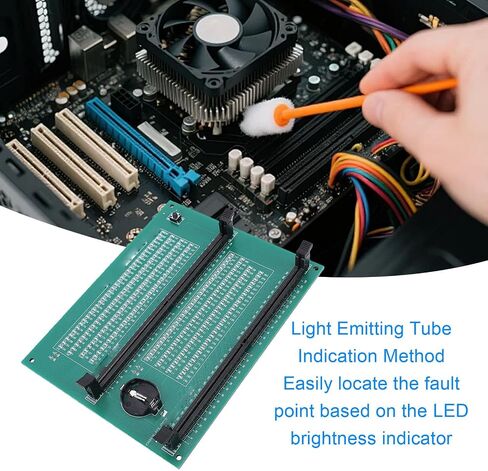 Hilitand DDR5 Memory Tester, LED Indicator for Fault Detection with Type C Power Supply, for DDR5 UDIMM RDIMM Modules in Kuwait