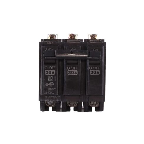 ABB TEY/Q-Line® THQB32030 قاطع دائرة مصغر ثلاثي الأقطاب • قاطع ثلاثي الأقطاب 30 أمبير • 120/240 فولت تيار متردد، 10 كيلو أمبير رحلة مغناطيسية حرارية • التثبيت بمسامير • الاستخدام السكني والتجاري in Kuwait
