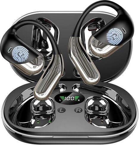 Translation Earbuds Real Time - AI 144 Language Translator Earbuds, 5.4 Ear Buds with ENC Noise Canceling Mic, LED Power Display, IPX7 Waterproof Headset for Workout Running, Purple in Saudi Arabia