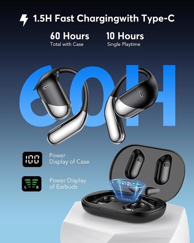 Translation Earbuds Real Time - AI 144 Language Translator Earbuds, 5.4 Ear Buds with ENC Noise Canceling Mic, LED Power Display, IPX7 Waterproof Headset for Workout Running, Purple in Saudi Arabia