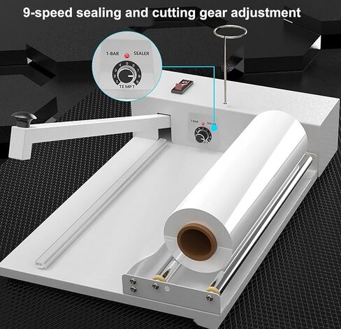Hand Wrapping Machine,Packaging Sealing Machine, with Heat Gun, Sealing Length 30cm, 9 Levels of Temperature Adjustment, Shrink Wrap Sealer for Food, Books PVC POF Film in Kuwait