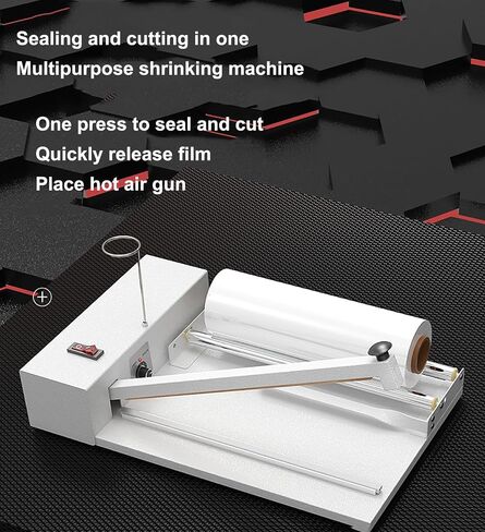 Hand Wrapping Machine,Packaging Sealing Machine, with Heat Gun, Sealing Length 30cm, 9 Levels of Temperature Adjustment, Shrink Wrap Sealer for Food, Books PVC POF Film in Kuwait