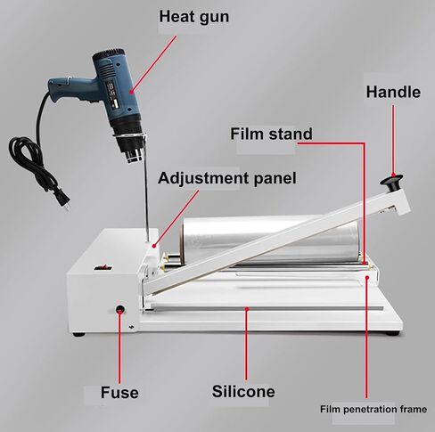 Hand Wrapping Machine,Packaging Sealing Machine, with Heat Gun, Sealing Length 30cm, 9 Levels of Temperature Adjustment, Shrink Wrap Sealer for Food, Books PVC POF Film in Kuwait