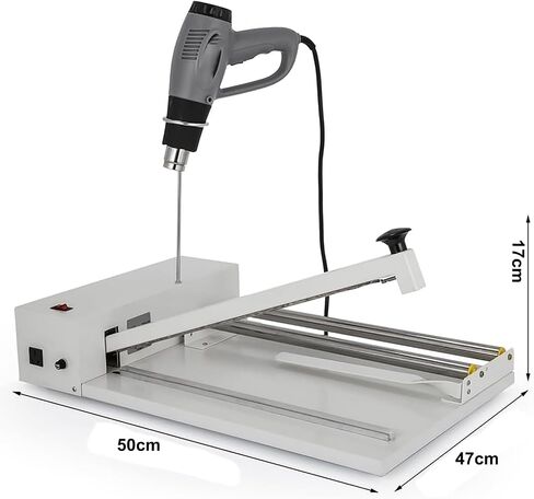 Hand Wrapping Machine,Packaging Sealing Machine, with Heat Gun, Sealing Length 30cm, 9 Levels of Temperature Adjustment, Shrink Wrap Sealer for Food, Books PVC POF Film in Kuwait