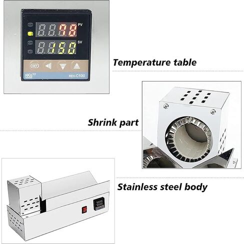Electric PVC Capsule Shrinking Machine,Wine Capsule Sealing Machine with Thermostatic Digital Display for 80mm PVC Capsules in Kuwait