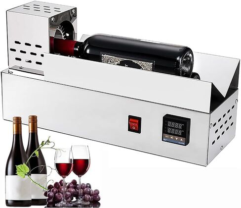 600W Horizontal PVC Capsule Shrinking Machine, Wine Bottle Capsule Sealing Machine LCD Display Stepless Temperature Adjustment in Kuwait