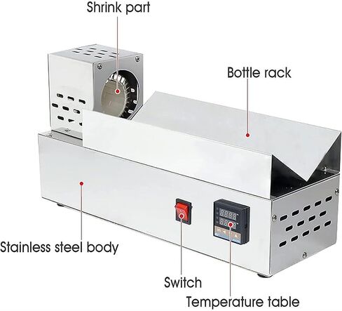 Wine Capsule Heat Shrinker, 600W Commercial PVC Capsule Shrinking Sealing Machine with Digital Display, Temperature Adjustment in Kuwait