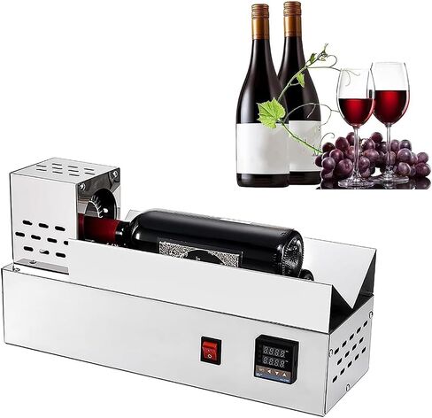 PVC Capsule Shrinking Machine, 600W Wine Bottle Heat Shrinker with Digital Temperature Control 150-170°C, 5-8s Fast Sealing in Kuwait