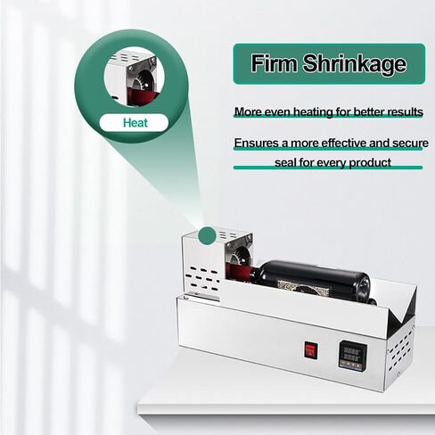 PVC Capsule Shrinking Machine, 600W Wine Bottle Heat Shrinker with Digital Temperature Control 150-170°C, 5-8s Fast Sealing in Kuwait