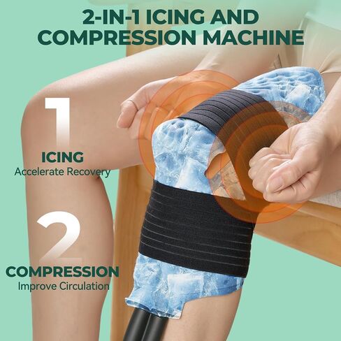 آلة الثلج للركبة بعد الجراحة مع الضغط، آلة العلاج البارد لاستبدال الورك، حزمة لف Cryocuff لاستعادة الكتف، نظام الدورة الدموية الباردة ACL in Kuwait