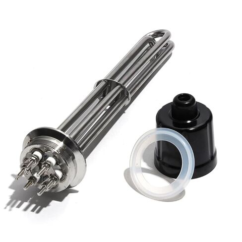 Immersion Water Heater for 220V 12KW 355mm Heating Element 2"Tri Clamp 63mm Flange SUS304 in Kuwait