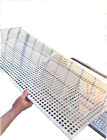 Stainless Steel Perforated Plate,Stainless Steel Perforated Mesh Sheet - Leakproof Anti-Fall Window Screen, Durable Industrial Metal Plate for Ventilation & Safety, Heavy-Duty Construction in Kuwait