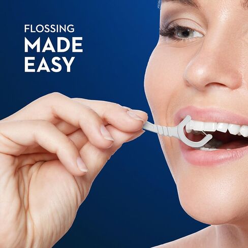 Glide Cavity Protection Floss Picks, Helps Prevent Cavities, Unflavored, 75 Floss Picks in Kuwait