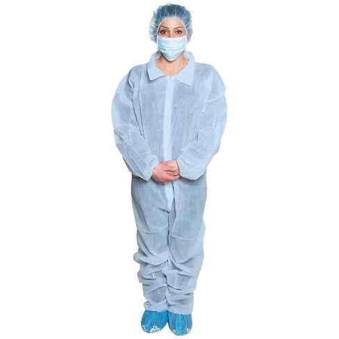 Dukal - 392XL Disposable Coverall, Non-Sterile, Blue, XL (5 Bags of 5) (Pack of 25) in Kuwait