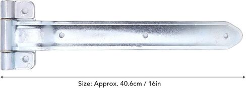 Acouto Trailer Door Hinge Strap – 16in Offset Bent Metal Hinge for -Enclosed Utility Trailer, RV, and Enclosed – -Duty ColdRolled Steel Door Strap in Kuwait