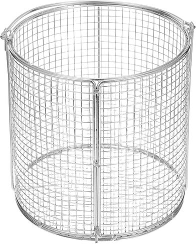Kichvoe Stainless Steel Ultrasonic Cleaning Basket with Swinging Handle 5.90In Dip-and-Drain Parts Basket High-Temperature Resistant for Industrial Laboratory Use in Kuwait