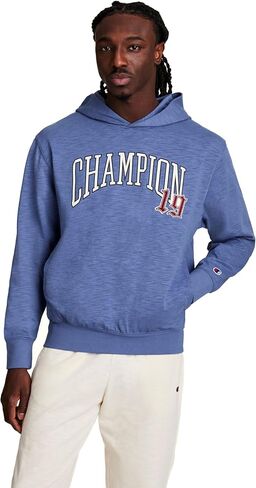 Champion Men's Modern Retro 100% Washed Cotton Pullover Hoodie, Standard Fit in Kuwait