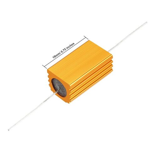 uxcell 2 Pcs Aluminum Case Resistor 5W 8 Ohm Wirewound for LED Replacement Converter 5W8RJ in Kuwait