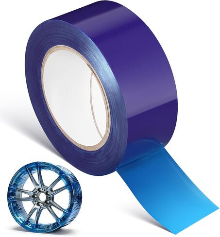 MAGICLULU PE Wheel Edge Protection Tape, Blue Rim Scratch Guard Film, Alloy Hub for Tire Changing, Automotive Repair Mount Strip, Car Motorcycle Anti Scuff Protectors, 1 Roll in Saudi Arabia