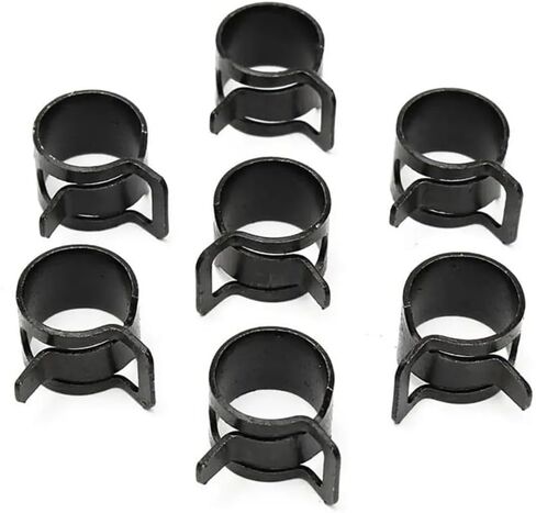 20Pcs 5mm-27mm Black 65MN Manganese Steel Pinch Spring Hose Clamp Elastic Steel Water Pipe Hoop Buckle(20Pcs 14mm) in Saudi Arabia