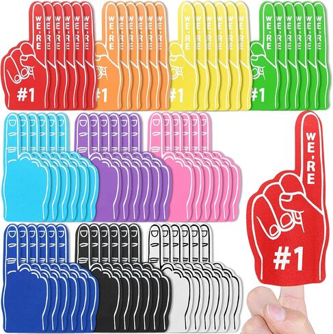60 PCS Mini Foam Finger Sports Hand Finger for Football Basket Cootccer Sport in Kuwait