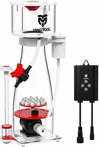 Magtool Aquarium in-Usump DC Protein Skimmer ، مع مضخة DC Pinwheel التي يمكن التحكم فيها لخزان الشعاب المرجانية ما يصل إلى 50 إلى 100 جرام (N100 Plus) in Kuwait