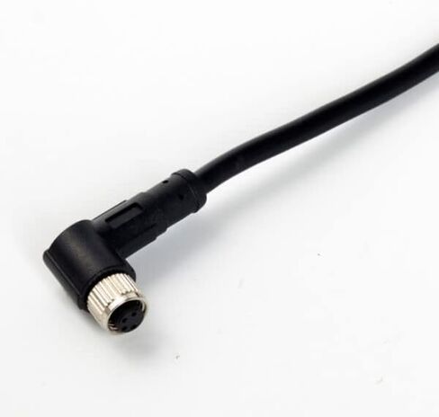10 قطعة M5 4Pin موصل سالب مقاوم للماء IP67 التعميم الزاوية اليمنى التوصيل غير درع مع سلك 75 سنتيمتر 26AWG in Kuwait