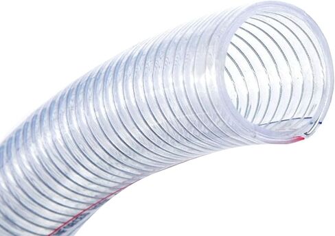 PVC Steel Wire Hose 1M Wall Thickness 4mm with 2 Clamps ID mm(ID 64mm) in Kuwait