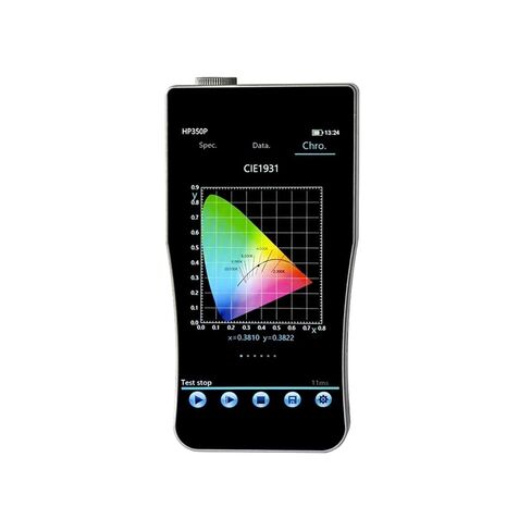مطياف النبات HP350P 350-800nm ​​PAR PPFD Light CCT CRI Lux طقم محلل عالي الدقة للتصوير الفوتوغرافي حساسية عالية، خطأ منخفض in Kuwait