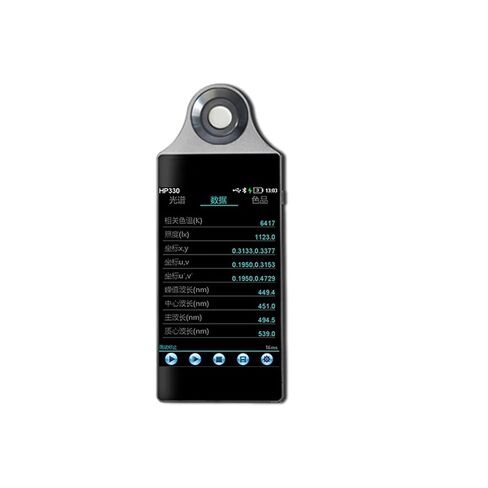 مقياس إضاءة اللون محمول باليد 380-780 نانومتر HP330 مقياس PPFD PAR عالي الدقة مع شاشة لمس 3.5 بوصة حساسية عالية، خطأ منخفض (HP320) in Kuwait