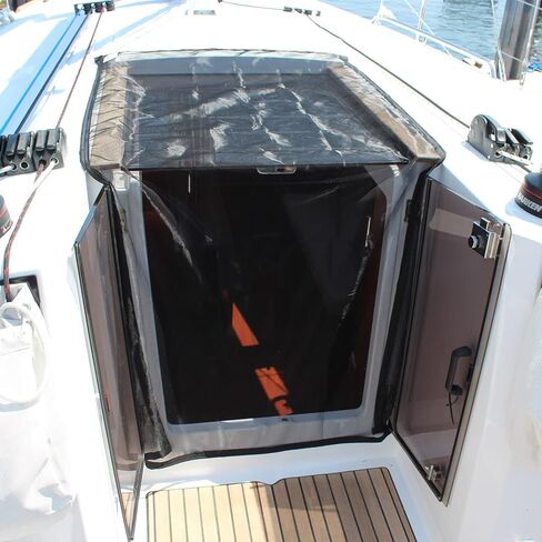 SOGEMAN 60" X 68" Mosquito net/Insect Screen for The Boat companionway | Fast Install Over The companionway. Stays in Place with Weighted Band. in Kuwait