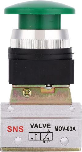 Yctze 2 Position 3 Way G1/8 Pneumatic Mechanical Valve, Push Button Air Release Control Valve MOV-03A, for 1/4 Inch Valves in Kuwait