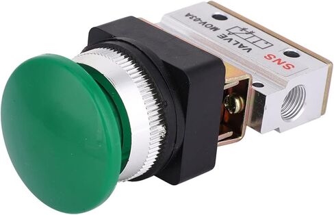 Yctze 2 Position 3 Way G1/8 Pneumatic Mechanical Valve, Push Button Air Release Control Valve MOV-03A, for 1/4 Inch Valves in Kuwait