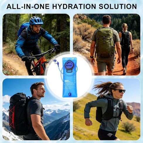 استبدال المثانة 3 لتر متوافق مع حقيبة الظهر Camelbak، المثانة المائية للمشي لمسافات طويلة على ظهره، المثانة المائية العسكرية مجتمعة للتخييم وركوب الدراجات والجري in Kuwait