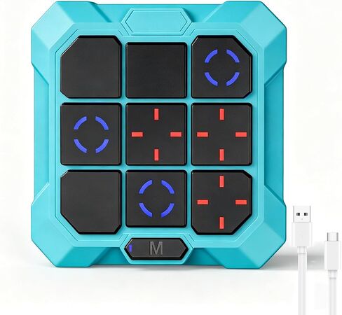 لعبة TIC TAC Toe ، 6 في 1 TIC TIC TIC مع كتم الصوت وإعادة الشحن - لعبة لوحة السفر المحمولة للأطفال الذين تتراوح أعمارهم in Kuwait