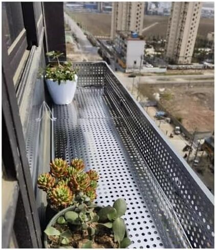 Stainless Steel Perforated Plate,Stainless Steel Perforated Sheet, Durable Leak-Proof Metal Plate, Easy Install Window Pads (76x122x15cm) for Home & Industrial Use, Rust-Resistant & Versatil in Kuwait