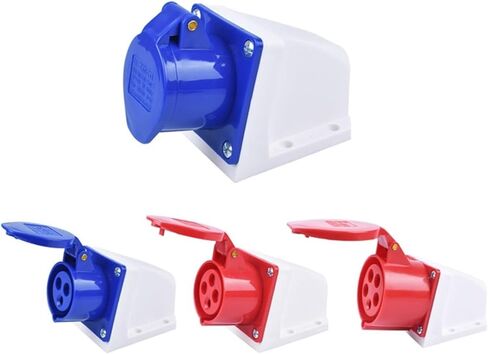 IP44 16A / 32A التوصيل الصناعي والمقبس موصل مقاوم للماء 3PIN 4PIN 5PIN توصيل كهربائي على الحائط (مقرنة، 16A-4P) in Kuwait