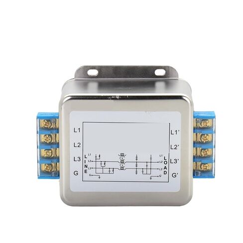 EMI Power Filter CW12B-3A 6A 10A 20A 30A 40A 50A 60A 380V 3Phase Interference Purification(40A) in Kuwait
