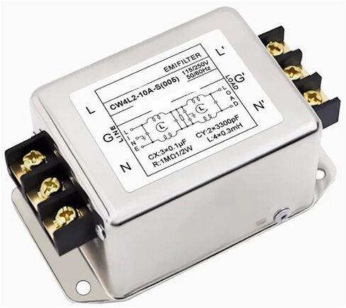 مرشح طاقة أحادي الطور CW4L2-10A-S (005) 3A إلى 35A طرفي 220 فولت in Kuwait